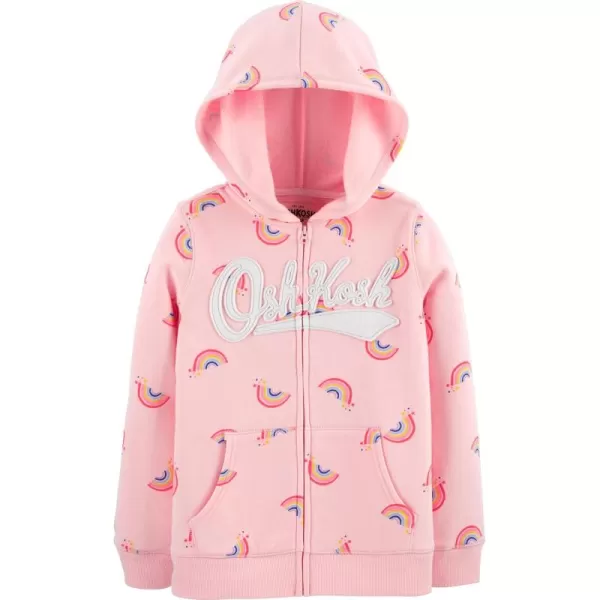 imageOshKosh BGosh Girls Logo HoodiePink Rainbows