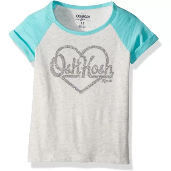 imageOshKosh BGosh Girls Logo TeesTeal Grey Heather