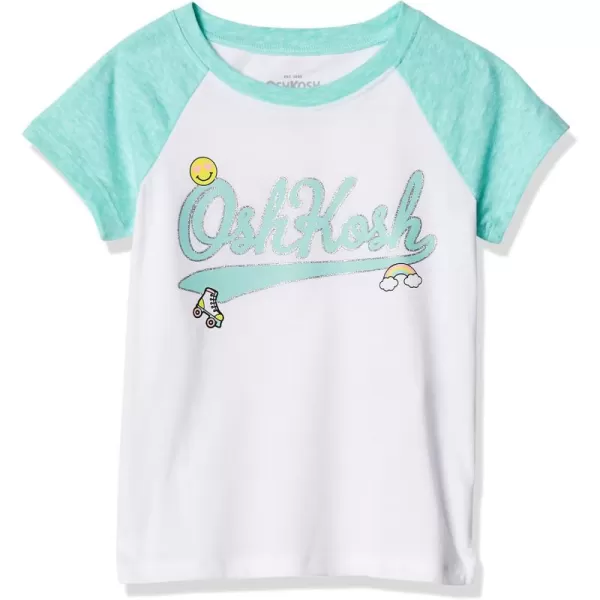 imageOshKosh BGosh Girls Logo TeesWhiteAqua