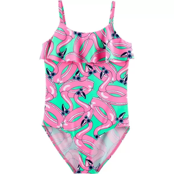 imageOshKosh BGosh Girls OnePiece SwimsuitFlamingo Floatie