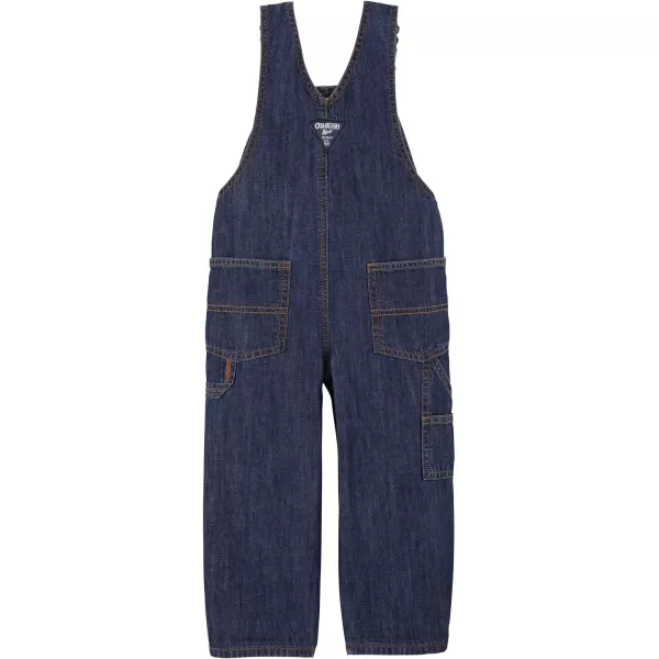 imageOshKosh BGosh Boy Worlds Best Overalls Dark Wash 5T