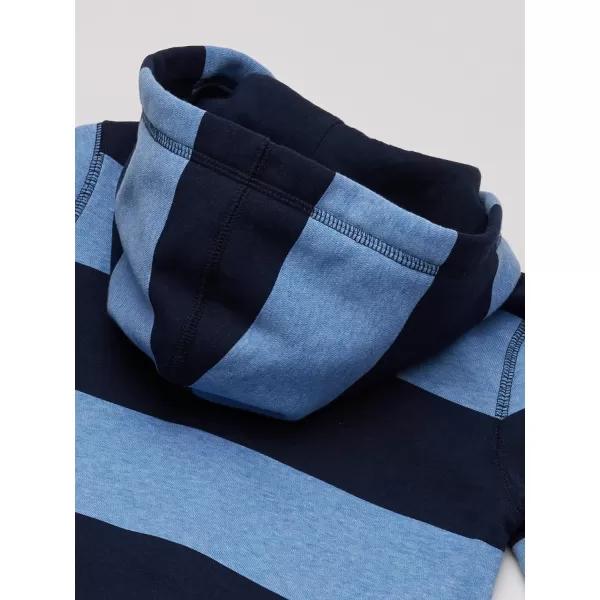imageOshKosh BGosh Boys Full Zip Logo HoodieBlue LapisNavy Stripe