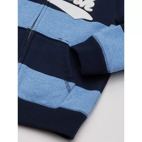 imageOshKosh BGosh Boys Full Zip Logo HoodieBlue LapisNavy Stripe