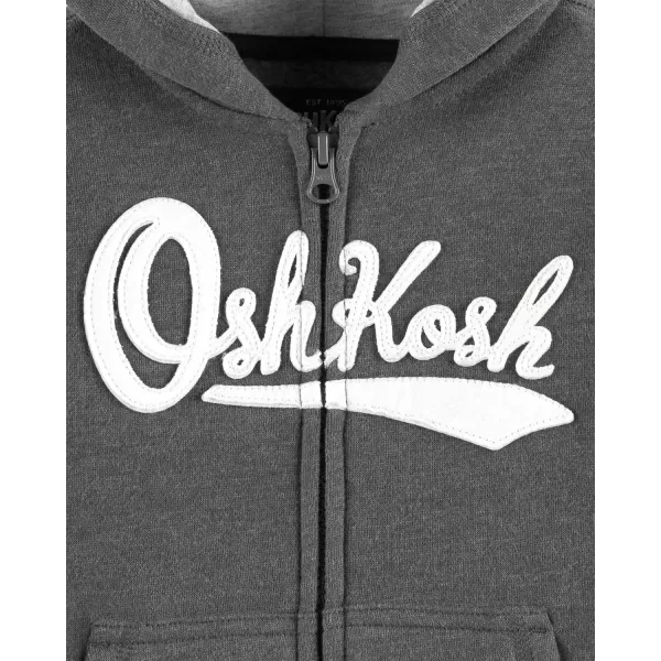 imageOshKosh BGosh Boys Full Zip Logo HoodieCharcoal Heather