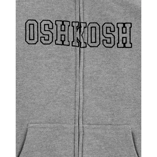 imageOshKosh BGosh Boys Full Zip Logo HoodieMedium Grey Heather