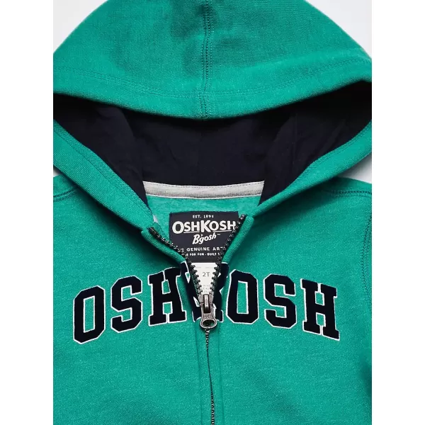 imageOshKosh BGosh Boys Full Zip Logo HoodieSchoolhouse GreenNavy
