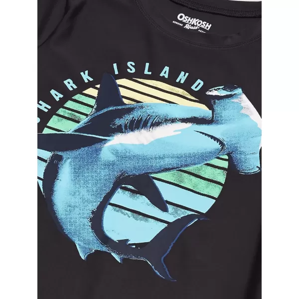 imageOshKosh BGosh Boys RashguardWharf Grey Sharks
