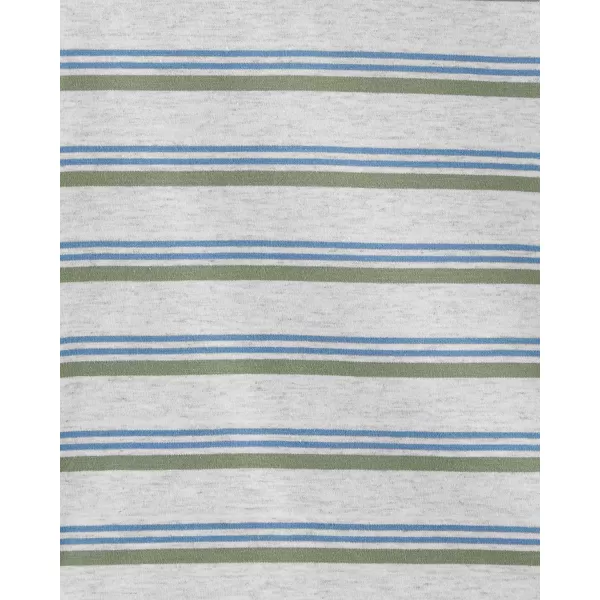 imageOshKosh BGosh Boys ShortSleeve PoloGreenGrey Stripe