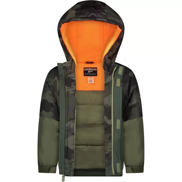 imageOshKosh BGosh Boys Ski Jacket and Snowbib Snowsuit SetGreen Camo