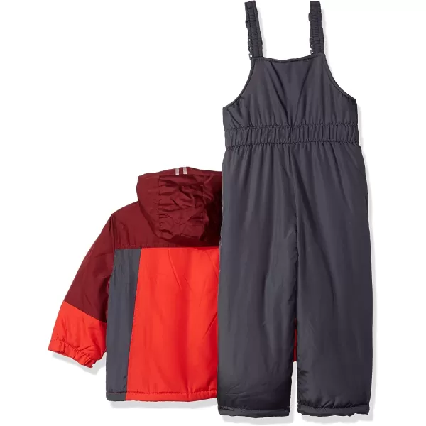 imageOshKosh BGosh Boys Ski Jacket and Snowbib Snowsuit SetMaple LeafSneaker Grey