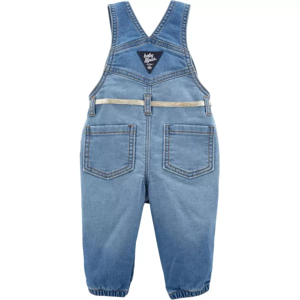 imageOshKosh BGosh babygirls Worlds Best OverallsKnit Denim