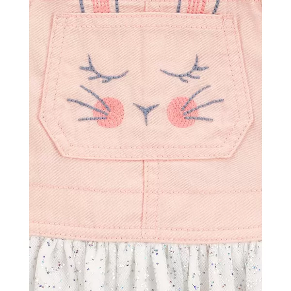 imageOshKosh BGosh babygirls Worlds Best OverallsPink Ruffle Bunny