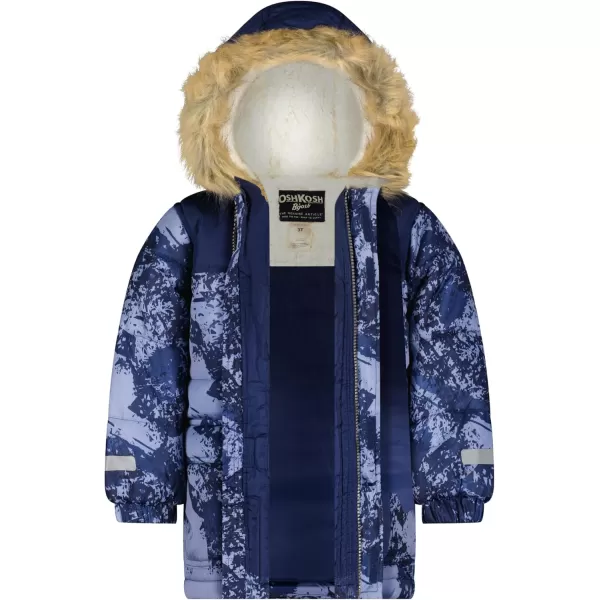 imageOshKosh BGosh boys Ski Jacket and Snowbib Snowsuit SetBlue Abstract