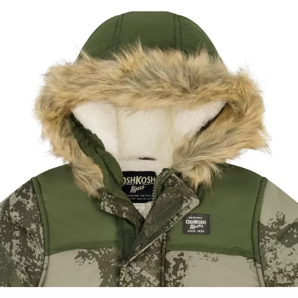 imageOshKosh BGosh boys Ski Jacket and Snowbib Snowsuit SetOlive Drab
