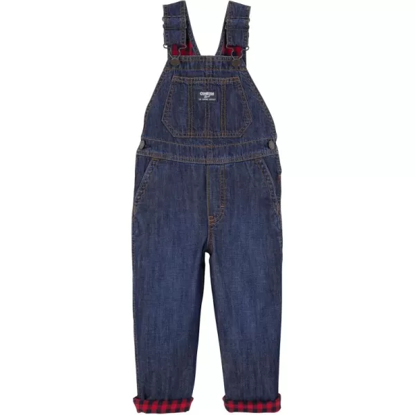 imageOshKosh BGosh Boy Worlds Best Overalls Dark Wash 5T