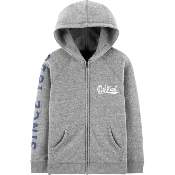 imageOshKosh BGosh Boys Full Zip Logo HoodieGrey Heather