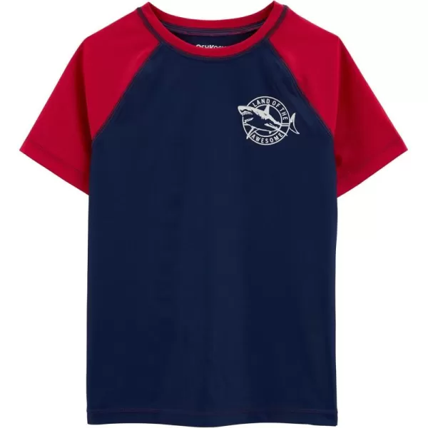 imageOshKosh BGosh Boys RashguardIndigo BlueRed