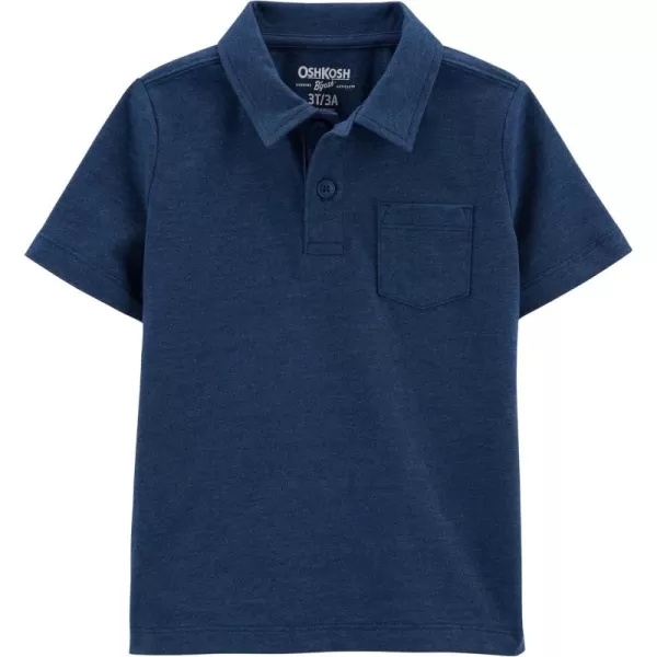 imageOshKosh BGosh Boys ShortSleeve PoloBlue Cadet
