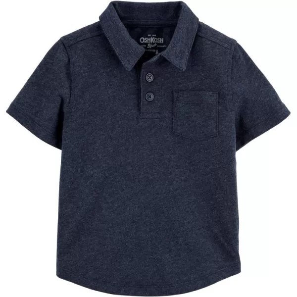 imageOshKosh BGosh Boys ShortSleeve PoloDeep Navy