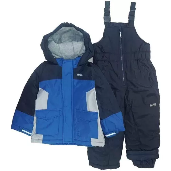 imageOshKosh BGosh Boys Ski Jacket and Snowbib Snowsuit SetDeep NavyWolf Grey