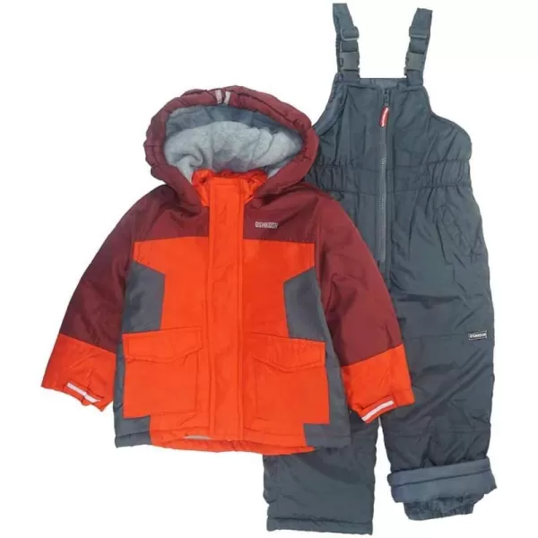 imageOshKosh BGosh Boys Ski Jacket and Snowbib Snowsuit SetMaple LeafSneaker Grey