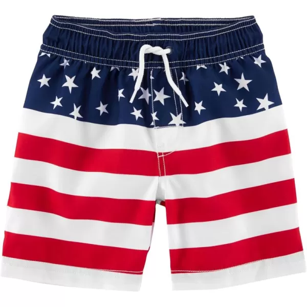 imageOshKosh BGosh Boys Swim TrunksStars and Stripes