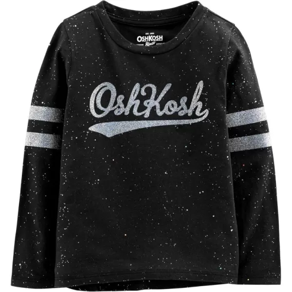 imageOshKosh BGosh Girls Varsity Logo TeeBlack Glitter