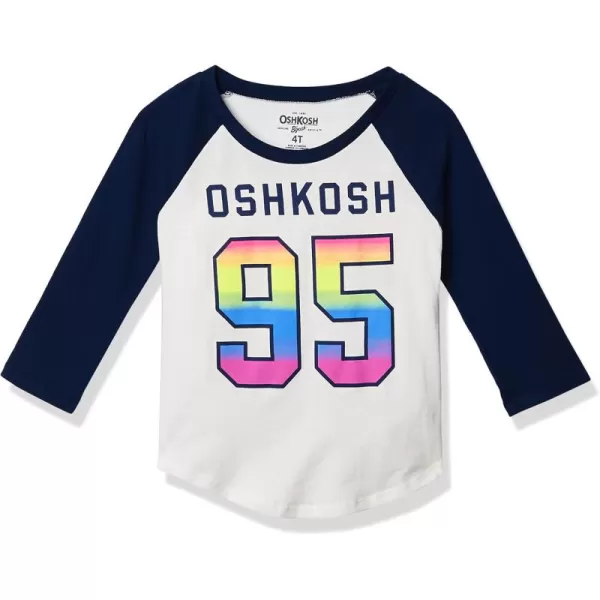 imageOshKosh BGosh Girls Varsity Logo TeeIvoryBlue