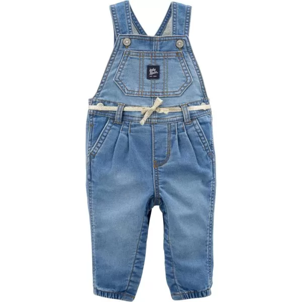 imageOshKosh BGosh babygirls Worlds Best OverallsKnit Denim