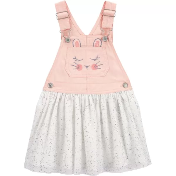 imageOshKosh BGosh babygirls Worlds Best OverallsPink Ruffle Bunny