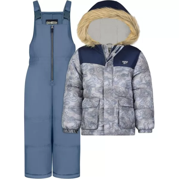 imageOshKosh BGosh boys Ski Jacket and Snowbib Snowsuit SetBlue