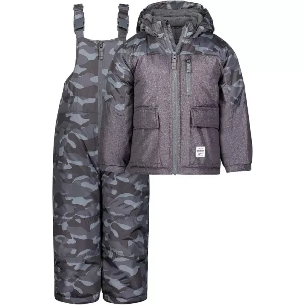 imageOshKosh BGosh boys Ski Jacket and Snowbib Snowsuit SetGrey Camo