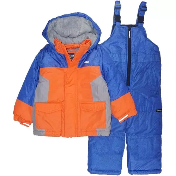 imageOshKosh BGosh boys Ski Jacket and Snowbib Snowsuit SetOrangeRoyal Blue