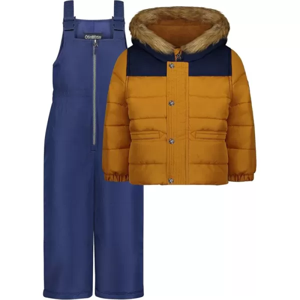 imageOshKosh BGosh boys Ski Jacket and Snowbib Snowsuit SetYellow