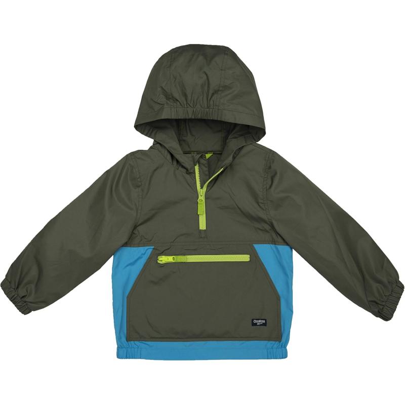 imageOsh Kosh Boys Little JerseyLined Lightweight JacketOlive Drab Blue