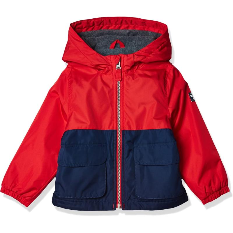 imageOsh Kosh Boys Midweight Fleece Lined Windbreaker JacketBandana Red and Blue