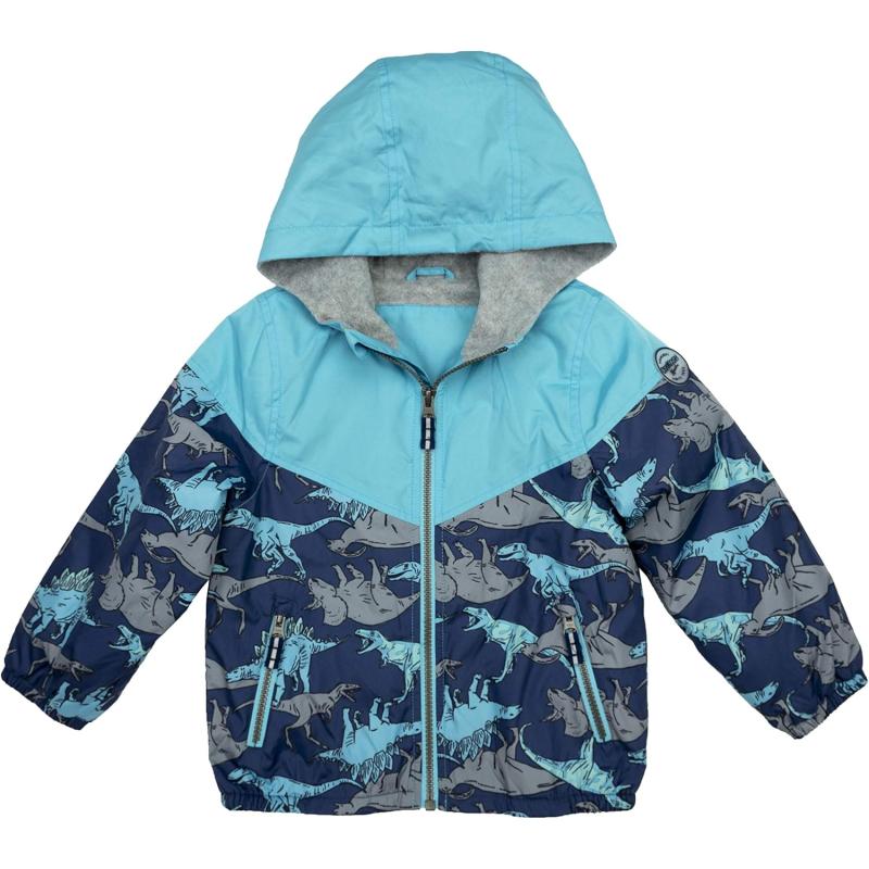 imageOsh Kosh Boys Midweight Fleece Lined Windbreaker JacketBlue Dinos