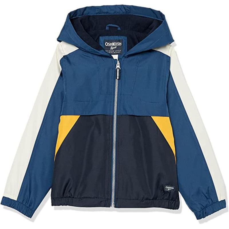 imageOsh Kosh Boys Midweight Fleece Lined Windbreaker JacketBlueorange