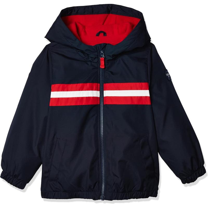 imageOsh Kosh Boys Midweight Fleece Lined Windbreaker JacketDeep Navy Bandana Red