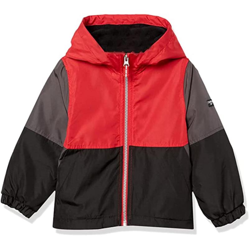 imageOsh Kosh Boys Midweight Fleece Lined Windbreaker JacketRed