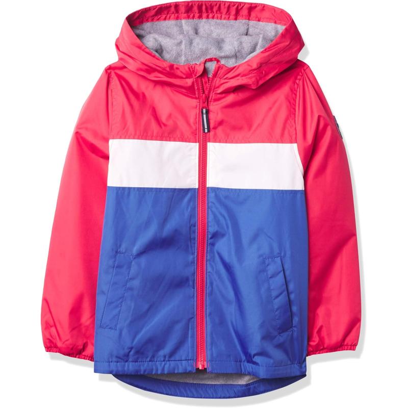 imageOsh Kosh Boys Midweight Fleece Lined Windbreaker JacketRed White Blue