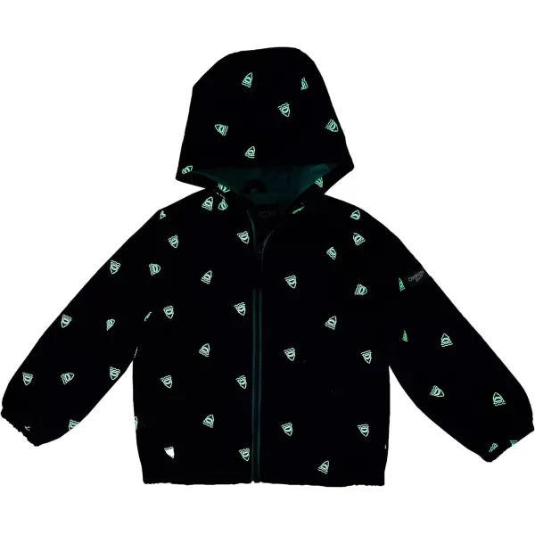 imageOsh Kosh Boys Little JerseyLined Lightweight JacketNavy Glow in the Dark Shark