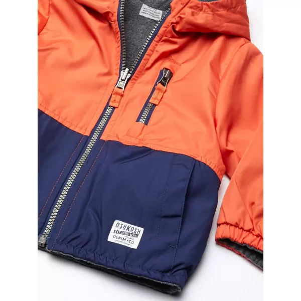 imageOshKosh BGosh Baby Boys Midweight Reversible JacketSunrise OrangeIndigoGrey