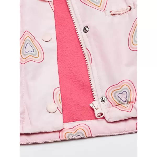 imageOshKosh BGosh Baby Girls Midweight Hooded Anorak Jacket CoatPink Hearts