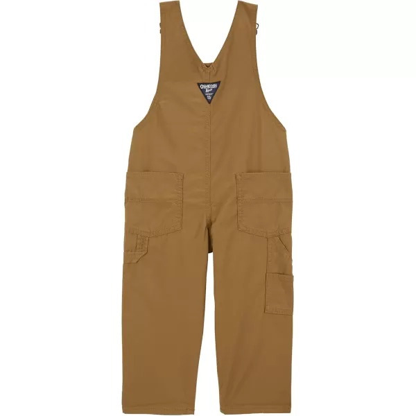 imageOshKosh BGosh Boy Worlds Best Overalls Khaki 3T