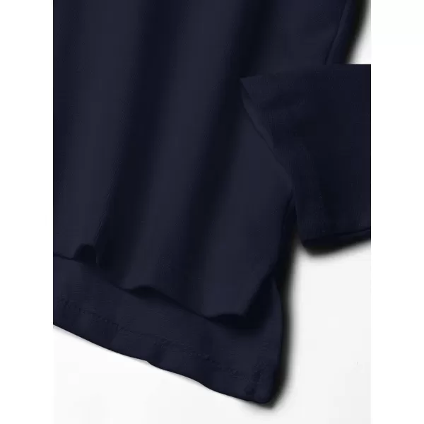 imageOshKosh BGosh Girls LongSleeve Uniform PoloDeep Navy