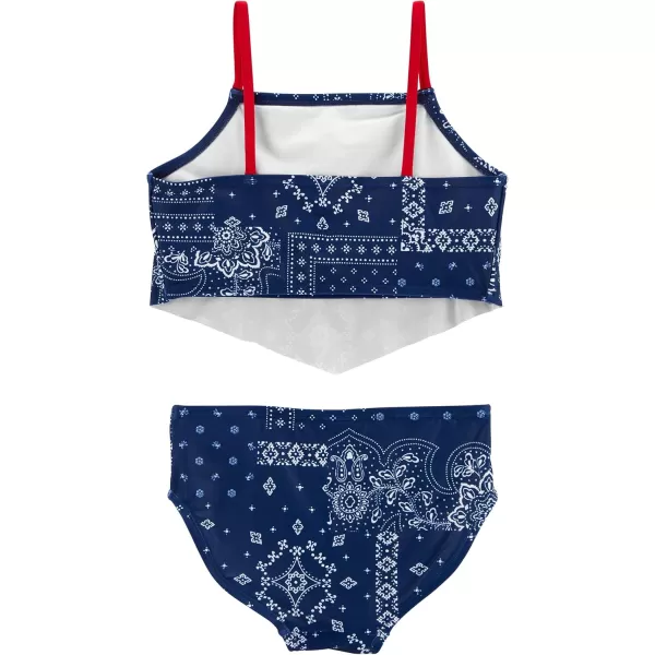 imageOshKosh BGosh Girls TwoPiece SwimwearIndigo Blue Bandana