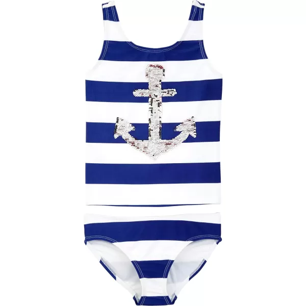 imageOshKosh BGosh Girls TwoPiece SwimwearSequin Anchor