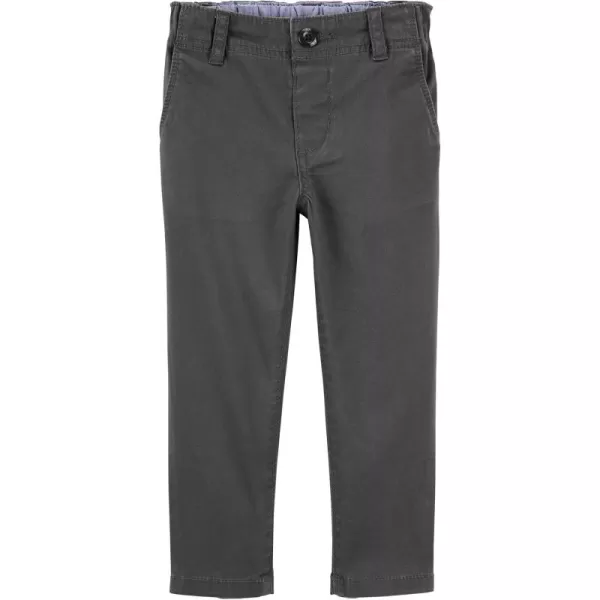 imageAmerican Baby Company Boys Slim Stretch Chino PantsSolid Light Grey