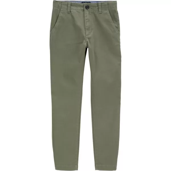 imageAmerican Baby Company Boys Slim Stretch Chino PantsSolid Olive